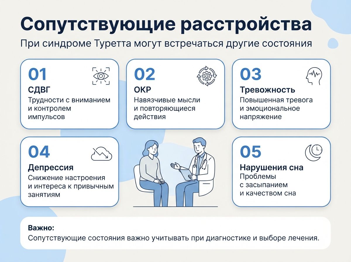 Лечение синдрома Туретта в Осинниках инфографика