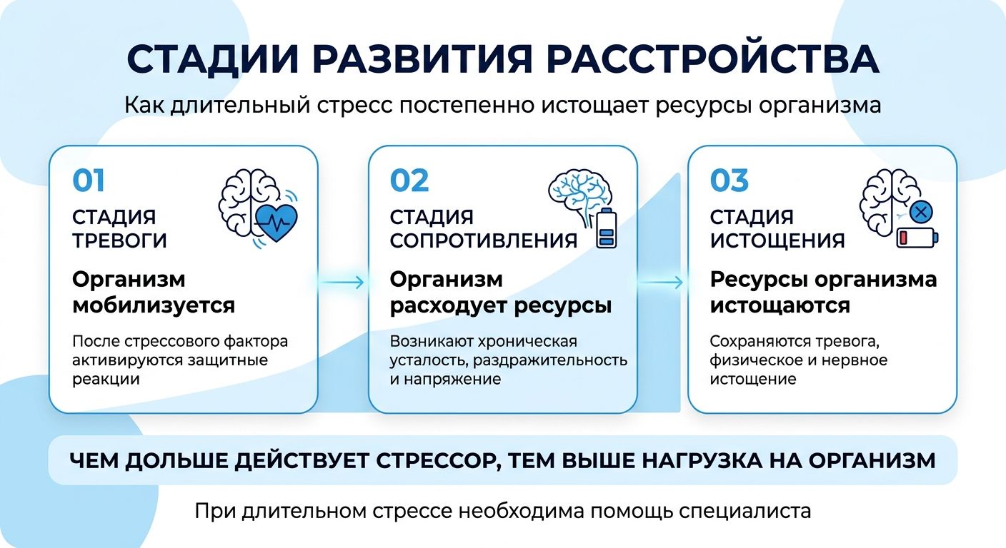 Лечение стресса в Осинниках инфографика